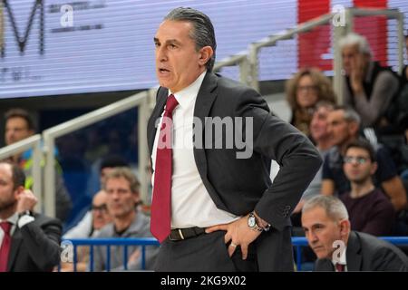 Campionato Italiano di Basket A1 - Dolomiti energia Trentino VS Virtus Segafredo Bologna. 20th novembre 2022, Trento, Italia Foto Stock