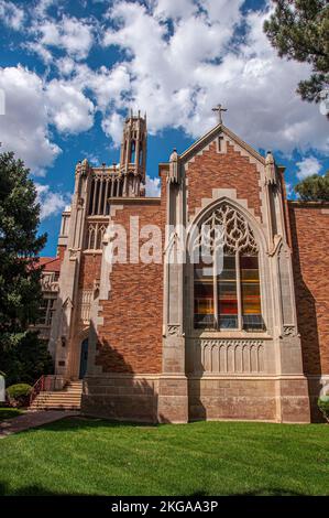 Fotografia della bellissima storica Abbazia di Santa Croce a Canon City, Colorado. Foto Stock