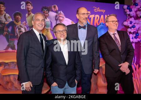 21 novembre 2022, Roma, RM, Italia: Tappeto rosso della prima del film Disney ''Strange World - un mondo Misterioso'' allo Space Cinema moderno. Roma, Italia. (Credit Image: © Gennaro Leonardi/Pacific Press via ZUMA Press Wire) Foto Stock