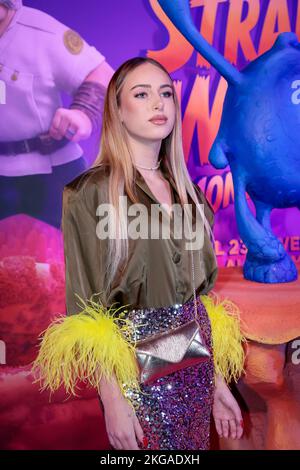 21 novembre 2022, Roma, RM, Italia: Flaminia Ferretti alla prima edizione del film d'animazione 'Strange World - un mondo Misterioso' allo Space Cinema moderno. Roma, Italia. (Credit Image: © Gennaro Leonardi/Pacific Press via ZUMA Press Wire) Foto Stock