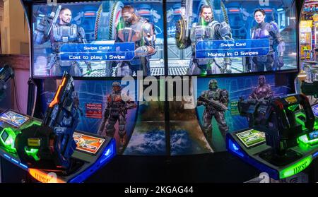 Halo Fireteam Raven un gioco cooperativo arcade fantascienza di tiro Foto Stock