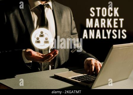 Scrittura con testo Stock Market Analysis. La panoramica aziendale consente agli investitori di conoscere il valore prima di investire Foto Stock