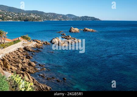 le Lavancou Saint-Clair Beach, Francia, Europa, Foto Stock