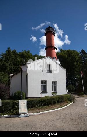 Faro di 'Rozewie' vicino a Wladyslawowo. Polonia Foto Stock