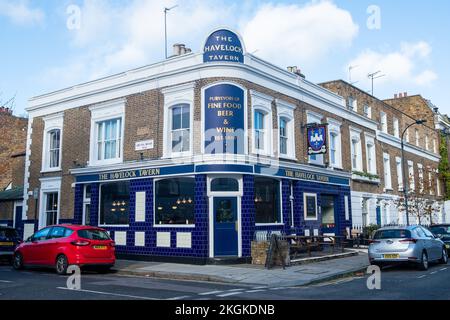 Londra - Novembre 2022: The Havelock Tavern in Shepherds Bush, W14 West London Foto Stock