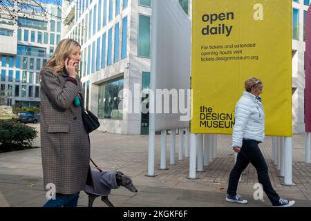 Londra - Novembre 2022: Il Design Museum su Kensington High Street W8 Foto Stock