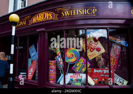 Sweetshop a Cambridge, Inghilterra. Foto Stock