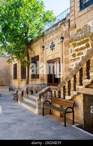 Türkei, Midyat, Syrisch-ortodoxe Mor-Barsaumo-Kirche, Innenhof Foto Stock