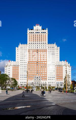 Hotel Riu Plaza España (edificio Espana), Plaza de Espana, Madrid, Spagna Foto Stock