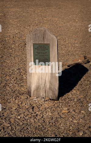 Tomba del marinaio da HMS Erebus (William Braine, d 30/4/1846), Beechey Island, Nunavut, Canada Foto Stock