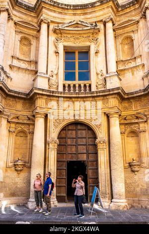 Chiesa di San Carlo Borromeo, noto, Sicilia, Italia. Foto Stock