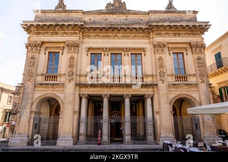 Il Teatro Comunale Tina di Lorenzo, noto, Sicilia, Italia. Foto Stock