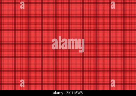 Vettore tessuto rosso con strisce nere. Decorazione con motivo scozzese senza cuciture per stampe in tessuto. Vettore con motivo a pied di gingham con striscia di colore rosso Illustrazione Vettoriale