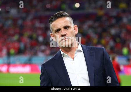 Al Rayyan, Qatar, 23rd novembre 2022. John Herdman allenatore del Canada durante la partita di Coppa del mondo FIFA 2022 allo stadio Ahmad bin Ali, al Rayyan. Il credito di foto dovrebbe essere: David Klein / Sportimage Foto Stock