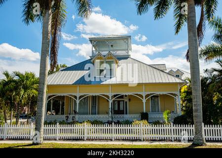 Everett Barnhill Residence, Retta Esplanade, Punta Gorda, Florida Foto Stock