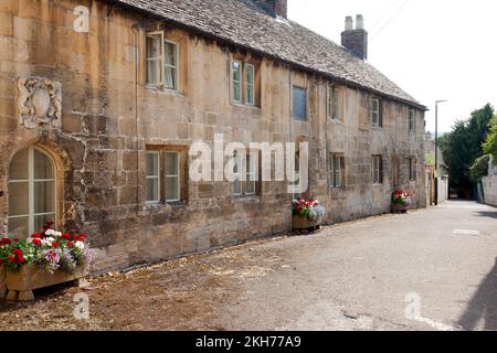 Vecchie case a Mill Lane, Winchcombe, Glouchestershire Foto Stock