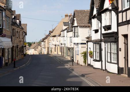 Vista lungo Hailes Street, Winchcombe, Glouchestershire Foto Stock