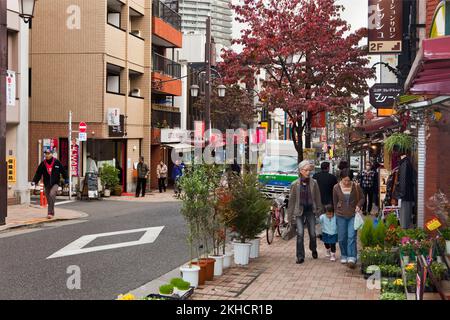 Street Kagurazaka Tokyo Japan Foto Stock