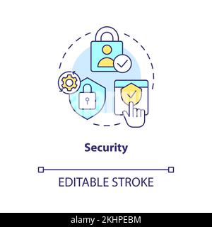 Icona del concetto di sicurezza Illustrazione Vettoriale