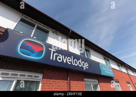 Moto Services, Travelodge, Heston M4 servizi verso ovest Foto Stock