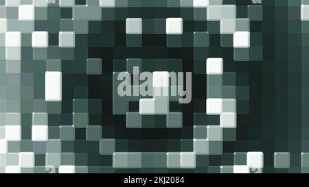 Mosaico astratto in vetro. Rendering 3D generato dal computer Foto Stock