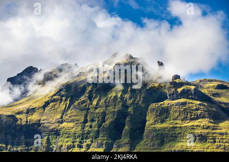 Paesaggio in grundarfjrur islanda in estate agosto Foto Stock