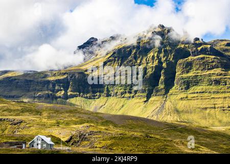 Paesaggio in grundarfjrur islanda in estate agosto Foto Stock