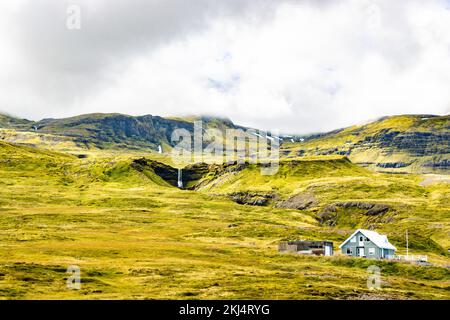 Paesaggio in grundarfjrur islanda in estate agosto Foto Stock