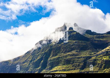 Cascata in grundarfjrur islanda in estate agosto Foto Stock