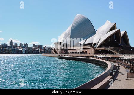 La Sydney Opera House a Darling Harbor, Australia Foto Stock