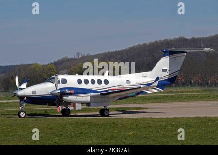 Germania, Baviera, Augusta: Ra-05728 Faggio 200 Super King Air (c/n BB-1723) presso l'aeroporto di Augusta. Foto Stock