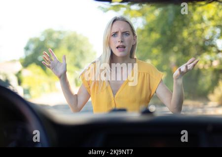 concetto di sicurezza dell'auto e incidenti Foto Stock