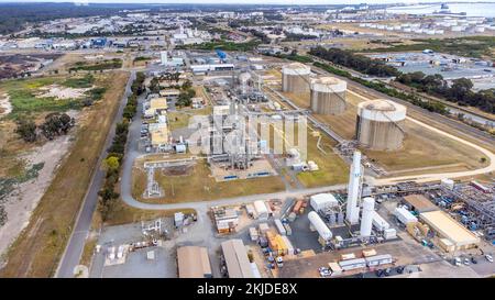 Kleenheat gas, gas di petrolio liquefatto, produttore di GPL, Kwinana Beach, Australia occidentale, Australia Foto Stock