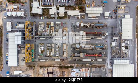 Tianqi Lithium, stabilimento di lavorazione del litio hard rock, Kwinana Beach, Australia Occidentale, Australia Kwinana Beach, Australia Occidentale, Australia Foto Stock