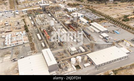 Tianqi Lithium, stabilimento di lavorazione del litio hard rock, Kwinana Beach, Australia Occidentale, Australia Kwinana Beach, Australia Occidentale, Australia Foto Stock