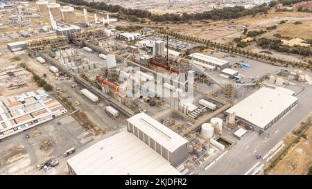 Tianqi Lithium, stabilimento di lavorazione del litio hard rock, Kwinana Beach, Australia Occidentale, Australia Kwinana Beach, Australia Occidentale, Australia Foto Stock