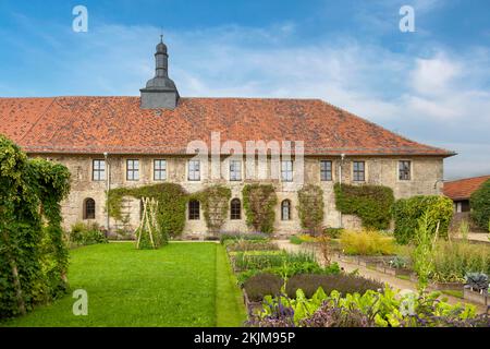 Monastero di Michaelstein, orto, Blankenburg, Harz, Sassonia-Anhalt, Germania, Europa Foto Stock