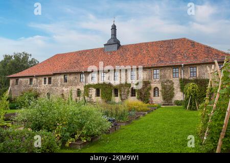 Monastero di Michaelstein, orto, Blankenburg, Harz, Sassonia-Anhalt, Germania, Europa Foto Stock