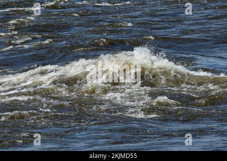 Rapide di Lachine, fiume Saint Lawrence, Montreal, Provincia del Quebec, Canada, Nord America Foto Stock