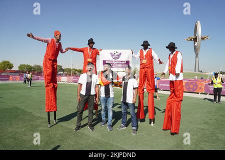 Doha, Qatar. 23rd Nov 2022. General View Football/Soccer : durante la Coppa del mondo FIFA Qatar 2022 allo stadio internazionale Khalifa di Doha, Qatar . Credit: SportsPressJP/AFLO/Alamy Live News Foto Stock