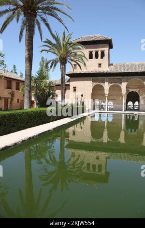 Il Partal. Una sezione del Palazzo dell'Alhambra, Granada, Spagna. Foto Stock