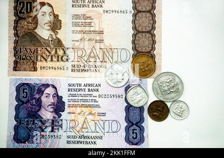 South Africa Currency Rands Foto Stock