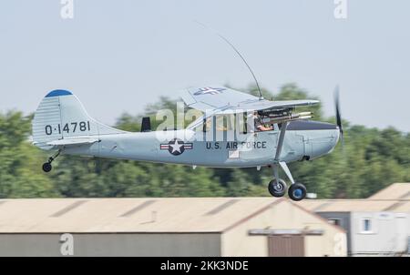 Cessna o 1 Bird Dog Royal International Air Tattoo (RIAT) 18 luglio 2022, RAF Fairford, Fairford, Gloucestershire, Inghilterra, Regno Unito (Credit Imag Foto Stock