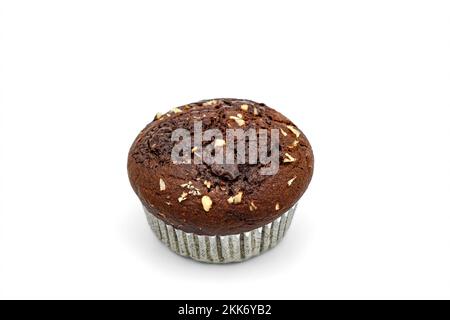 muffin al cacao con noci e cioccolato Foto Stock