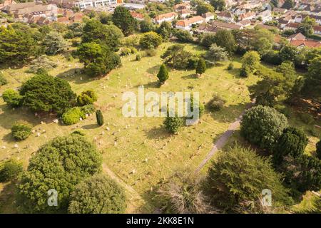 Broadwater e Worthing Cemetery, Sussex orientale. Foto Stock