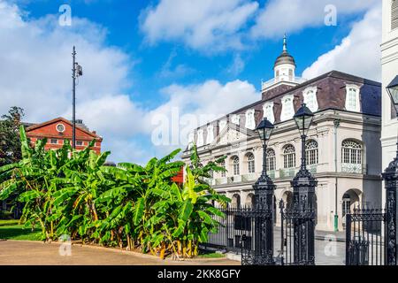 New Orleans, USA - 17 luglio 2013: Il museo statale della Louisiana a Jackson Square, New Orleans Foto Stock