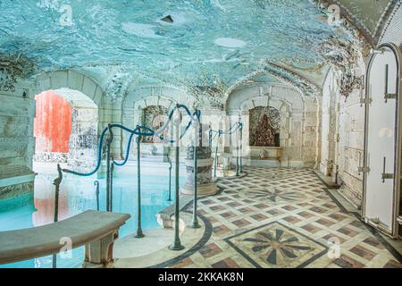 Miami, USA - 24 agosto 2014: Visitare la villa Vizcaya a Miami. Il Museo e i Giardini Vizcaya è una tenuta sul lungomare del 1916 con una spettacolare piscina po Foto Stock