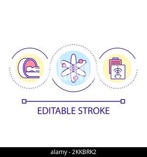 Icona del concetto di ciclo di tomografia computerizzata Illustrazione Vettoriale