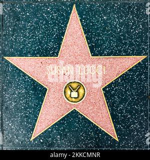 Jennifer Jones. 5, 2019: Primo piano di Star sulla Hollywood Walk of Fame per Susan Lucci Foto Stock