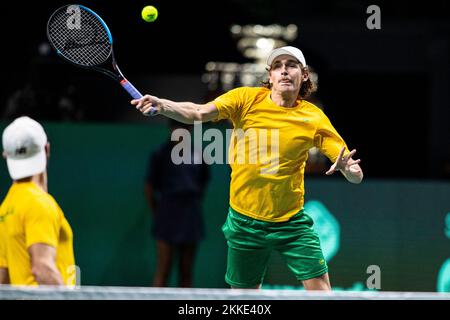 Malaga, Spagna. 25th Nov 2022. Jordan Thompson/Max Purcell of Australia Credit: Saolab/Alamy Live News Foto Stock